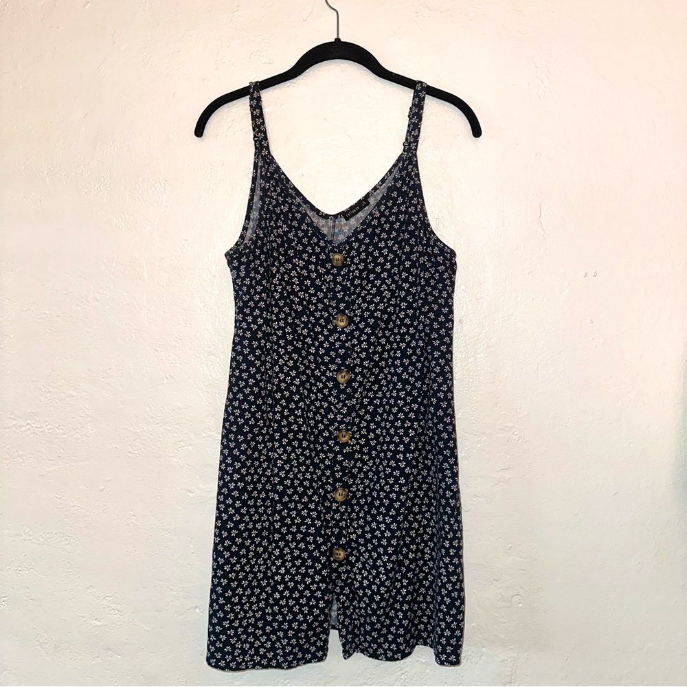 Cotton On | Navy blue dress with white flowers